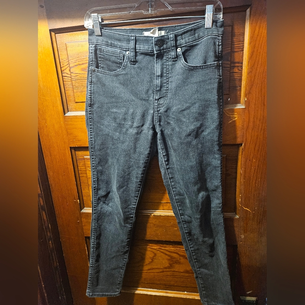 Women's Black Madewell 10" High Rise Skinny Jeans